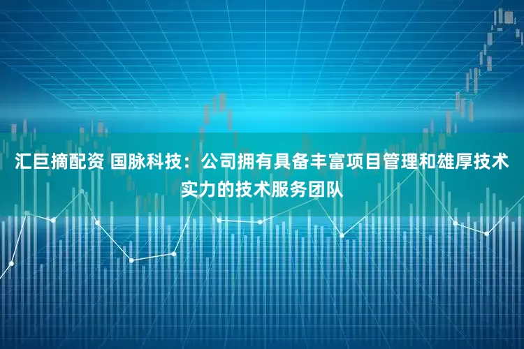 汇巨摘配资 国脉科技：公司拥有具备丰富项目管理和雄厚技术实力的技术服务团队